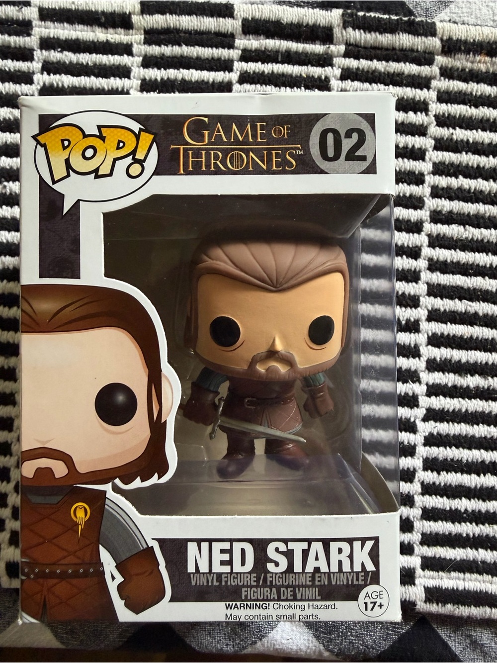 pop Ned Stark Vinyl Figure - Brown, Black